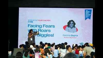 Author and illustrator Garima Gupta leading a session at Neev Literature Festival 2025 (Courtesy Neev Literature Festival) Author and illustrator Garima Gupta leading a session at Neev Literature Festival 2025 (Courtesy Neev Literature Festival)