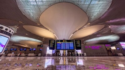 The new international airport in Navi Mumbai will manage 0.5 million tonnes of cargo and 20 million passengers annually, with flights from IndiGo, Akasa Air, and others. (PTI) The new international airport in Navi Mumbai will manage 0.5 million tonnes of cargo and 20 million passengers annually, with flights from IndiGo, Akasa Air, and others. (PTI)