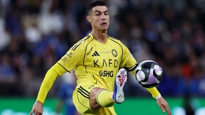 Al Nassr's Cristiano Ronaldo in action. (REUTERS)