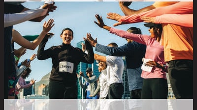 Training for a marathon is exhausting. Schedule post-run hangouts to keep your friend’s spirits up. (SHUTTERSTOCK) Training for a marathon is exhausting. Schedule post-run hangouts to keep your friend’s spirits up. (SHUTTERSTOCK)