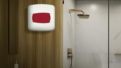 A water heater for small bathrooms delivers compact design and quick heating. A water heater for small bathrooms delivers compact design and quick heating.