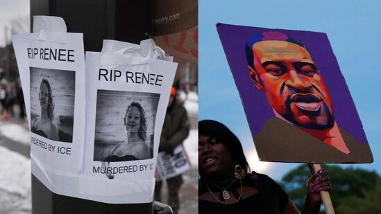 The firm, Romanucci & Blandin, previously represented the family of George Floyd, who was killed by a Minneapolis police officer in 2020. (Getty Images via AFP/ Reuters)