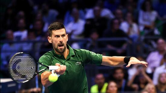 Novak Djokovic’s last competitive act was winning the ATP 250 Athens title in early November. (AP)