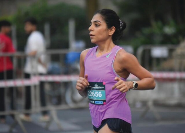 Sneha Shah, run coach at SohFit Mumbai, says her friends show up with water and electrolyte gels. Sneha Shah, run coach at SohFit Mumbai, says her friends show up with water and electrolyte gels.