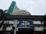 The Bombay Stock Exchange building on Dalal Street in Mumbai.