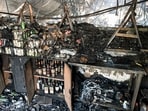 Charred remains of the nightclub after a fire broke out due to a cylinder blast, in North Goa district, Sunday, Dec. 7, 2025. Charred remains of the nightclub after a fire broke out due to a cylinder blast, in North Goa district, Sunday, Dec. 7, 2025.