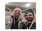 Scale100x.Ai Co-founder Jatin Solanki (IIT Bombay Alum and 2x founder) with Jason Graefe, Microsoft CVP, Digital Natives, during the 'Accelerate Together' forum at Microsoft’s Silicon Valley campus in December 2025.