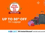 Travel smart with Amazon Republic Day Sale deals on suitcases, trolley sets, backpacks and tote bags for all trips.