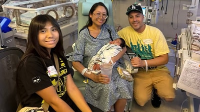 Nurse discovers hidden ectopic pregnancy beneath 22-pound cyst during routine blood test. (Associated Press) Nurse discovers hidden ectopic pregnancy beneath 22-pound cyst during routine blood test. (Associated Press)