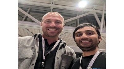 Scale100x.Ai Co-founder Jatin Solanki (IIT Bombay Alum and 2x founder) with Jason Graefe, Microsoft CVP, Digital Natives, during the 'Accelerate Together' forum at Microsoft’s Silicon Valley campus in December 2025. (Scale100x.Ai) Scale100x.Ai Co-founder Jatin Solanki (IIT Bombay Alum and 2x founder) with Jason Graefe, Microsoft CVP, Digital Natives, during the 'Accelerate Together' forum at Microsoft’s Silicon Valley campus in December 2025. (Scale100x.Ai)