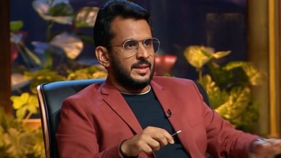Aman Gupta as a shark on Shark Tank India.