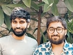Co-founders Advaith Inamke (L) and Aditya Rai. (HT PHOTO)