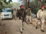 Cops at encounter site in Mohali.