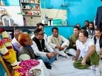 Rahul Gandhi visited Bhagirathpura, where he met the families of Geeta Bai and Jeevanlal, whose deaths were linked to contaminated water (ANI)