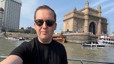 US envoy Sergio Gor praised Mumbai’s charm after visiting the Gateway of India. (X/@USAmbIndia)