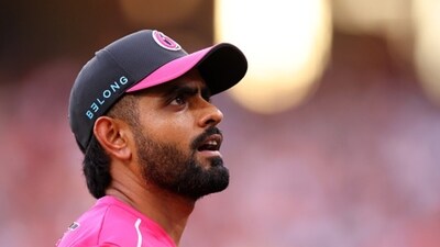 Babar Azam was left infuriated after Steve Smith denied him a single (AFP) Babar Azam was left infuriated after Steve Smith denied him a single (AFP)