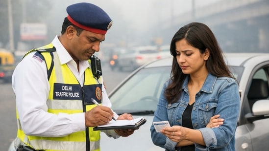 Under GRAP Stage 3, BS3 petrol and BS4 diesel vehicles are not allowed to ply anywhere in Delhi-NCR. (AI-generated representational image)