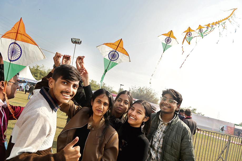 The city's youngsters celebrate pre-Republic Day spirit with vibrant tiranga kites The city's youngsters celebrate pre-Republic Day spirit with vibrant tiranga kites