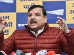 AAP leader Sanjay Singh. (HT file)