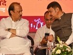 In the recently-concluded BMC elections the BJP, the Shiv Sena (Shinde) and Ajit Pawar’s Nationalist Congress Party (NCP) that share power in the state fought against each other in many seats (Raju Shinde/HT Photo)