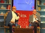 Jeet Thayil (left) in conversation with William Sieghart