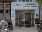 The Rakh Bagh weightlifting centre, established in 1987 and run by the District Weightlifting Association, has been in poor condition for several years. (HT File)