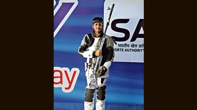 India’s rifle shooter Aishwary Pratap Singh Tomar. (NRAI) India’s rifle shooter Aishwary Pratap Singh Tomar. (NRAI)