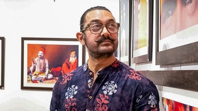 Aamir Khan acknowledged Mumbai's air quality issues and encouraged civic responsibility while participating in Tata Mumbai Marathon. (PTI) Aamir Khan acknowledged Mumbai's air quality issues and encouraged civic responsibility while participating in Tata Mumbai Marathon. (PTI)
