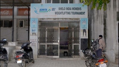 The Rakh Bagh weightlifting centre, established in 1987 and run by the District Weightlifting Association, has been in poor condition for several years. (HT File) The Rakh Bagh weightlifting centre, established in 1987 and run by the District Weightlifting Association, has been in poor condition for several years. (HT File)