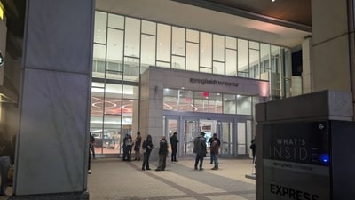 A Fairfax police helicopter was reportedly in orbit amid reports of a shooting at Springfield Town Center mall. (Facebook/William James Baumbach II) A Fairfax police helicopter was reportedly in orbit amid reports of a shooting at Springfield Town Center mall. (Facebook/William James Baumbach II)