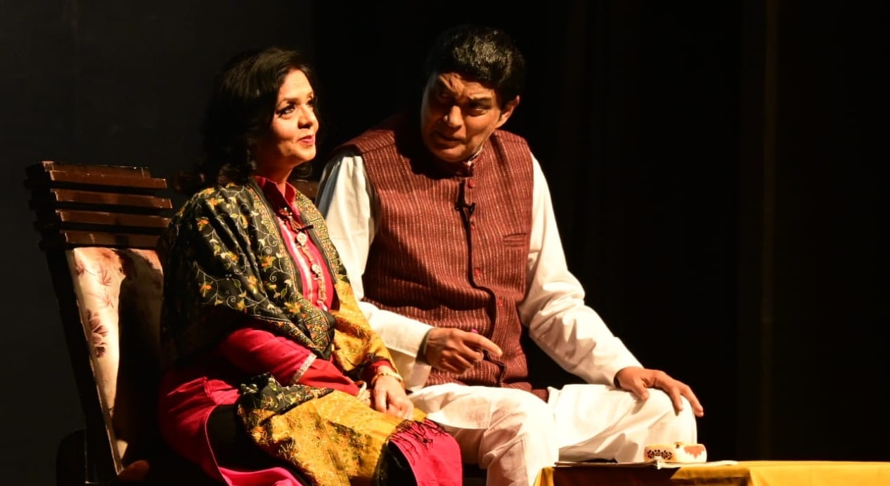 Rupali Chandra as Amrita Pritam and Sudarshan Mani at Sahir