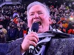 The 61-year-old is also well known in Chicago sports circles as the national anthem singer for the NHL’s Chicago Blackhawks. The 61-year-old is also well known in Chicago sports circles as the national anthem singer for the NHL’s Chicago Blackhawks.