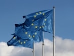 File photo of European Union flags fly outside the EU Commission headquarters in Brussels, Belgium (REUTERS/Yves Herman/File Photo)