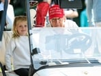 A simple golfing outing between Donald Trump and his granddaughter went viral after Lara Trump shared pictures.