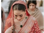 Shanzeh Ali Rohail opted for a saree that was earlier worn by Ananya Panday. (Instagram/ ayraevents and bollywoodalmari)