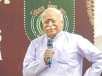 RSS chief Mohan Bhagwat attended 'Vihar Sevak Urja Milan' event in Gharkopar East on Sunday. (PTI) RSS chief Mohan Bhagwat attended 'Vihar Sevak Urja Milan' event in Gharkopar East on Sunday. (PTI)