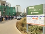 Residents claim inadequate parking for 4,200 homes, construction defects within a year of possession and lack of government water supply. (HT)