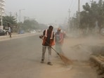 The plan covers roads under MCG, GMDA, PWD, HSVP and NHAI, and links highway stretches to asset management systems for safety. (HT Archive)