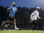 Virat Kohli and Ravindra Jadeja go through their paces