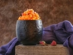 Vanshika's high-protein gajar ka halwa recipe does not use sugar. 
