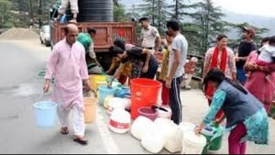 Authorities have expressed concern that if the dry spell continued for another 10-15 days, the situation could escalate into severe crisis. (HT representative) Authorities have expressed concern that if the dry spell continued for another 10-15 days, the situation could escalate into severe crisis. (HT representative)