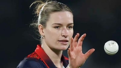 Lauren Bell was once again economical with the ball and finished with the figures of 1/23 in her four overs. (BCCI) Lauren Bell was once again economical with the ball and finished with the figures of 1/23 in her four overs. (BCCI)