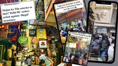Some Reels of DU students crowding Majnu Ka Tila eateries have clocked in over 2 million views within hours of getting uploaded on social media! (Photos: Instagram)
