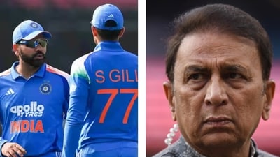 Sunilm Gavaskar, right, did not hold back (BCCI/AFP) Sunilm Gavaskar, right, did not hold back (BCCI/AFP)
