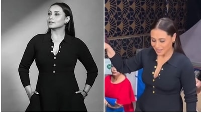 Rani Mukerji's all-black Mardaani 3 promotions look. Rani Mukerji's all-black Mardaani 3 promotions look.