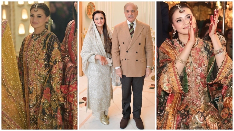 Marriyum Aurangzeb at Junaid Safdar's wedding. (X.com/@ZainPMLN0, @UswaeZainab3, @BalochSoor95807) Marriyum Aurangzeb at Junaid Safdar's wedding. (X.com/@ZainPMLN0, @UswaeZainab3, @BalochSoor95807)