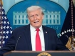 President Donald Trump speaks during a press briefing at the White House in Washington, Tuesday, Jan. 20. President Donald Trump speaks during a press briefing at the White House in Washington, Tuesday, Jan. 20.