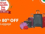 Cabin suitcases at the best prices drop from top brands like Mokobara, VIP, Nasher Miles, Uppercase and more. The Amazon Sale 2026.(AI generated)