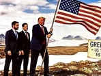 In his latest Truth Social post, Donald Trump shared an image marking Greenland as a US territory which VIce President JD Vance and Secretary Marco Rubio behind him.
