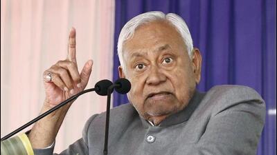 Bihar chief minister Nitish Kumar in Sitamadhi on Monday. (HT Photo) Bihar chief minister Nitish Kumar in Sitamadhi on Monday. (HT Photo)